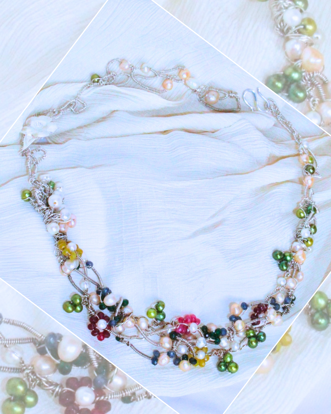Blooming Wire-One -of -A-Kind Sculptural Sterling Silver Necklace