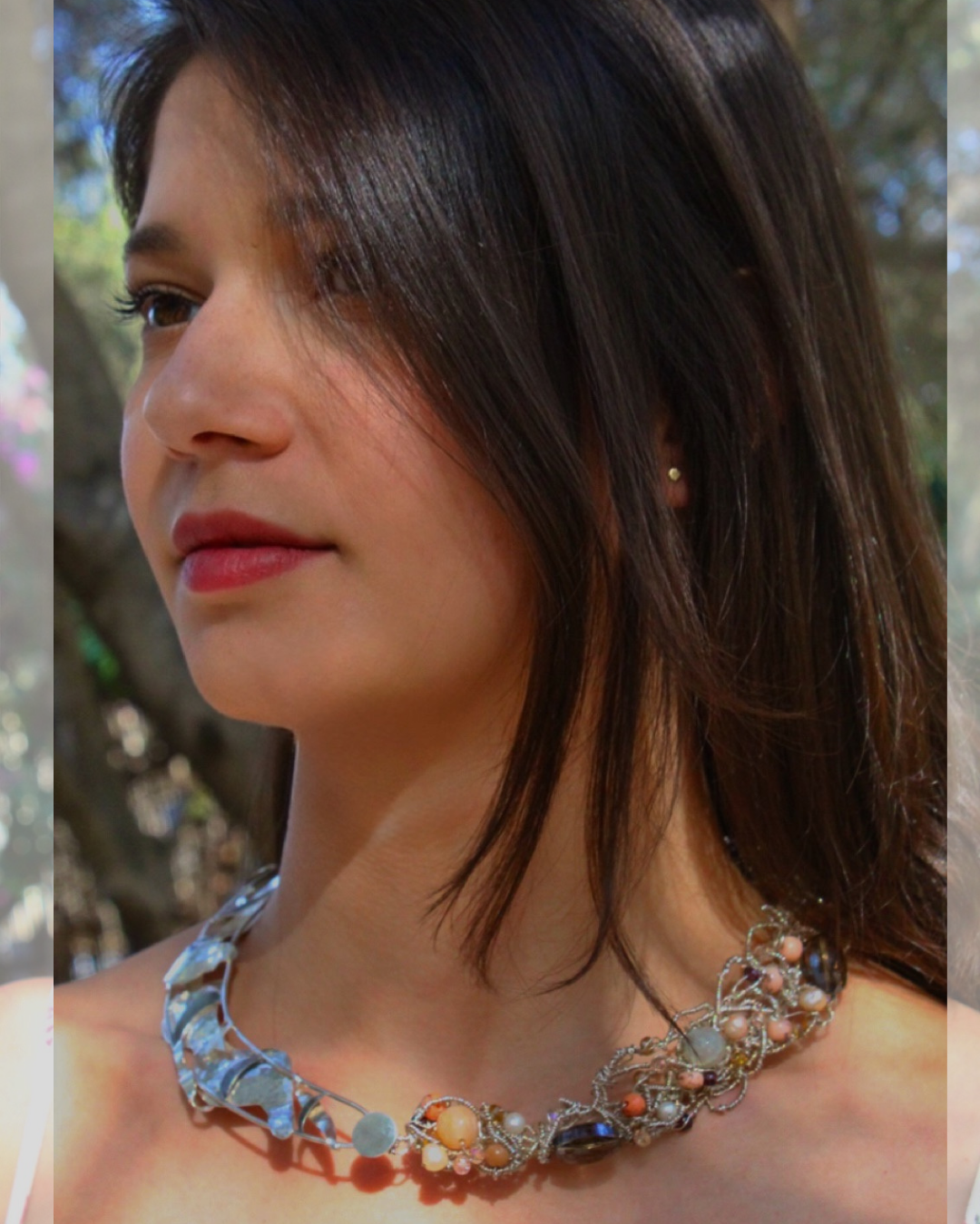Moon Phases - One-Of-A-Kind Sculptural Sterling Silver Necklace