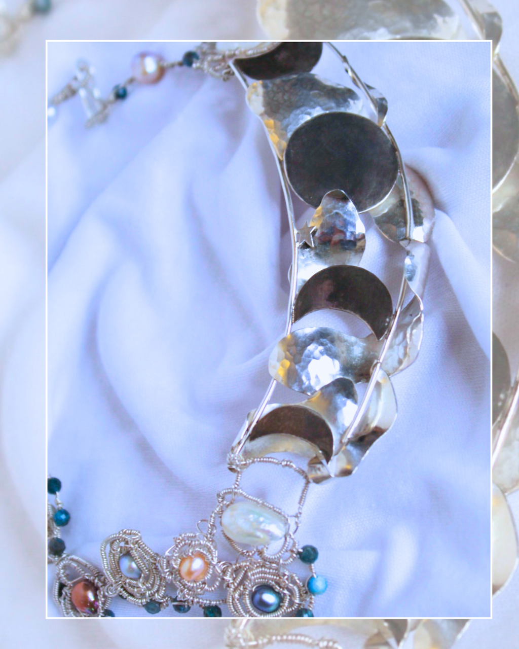 Van Gogh’s Starry Nights  One-of-A-Kind Artisan Sterling Silver Necklace