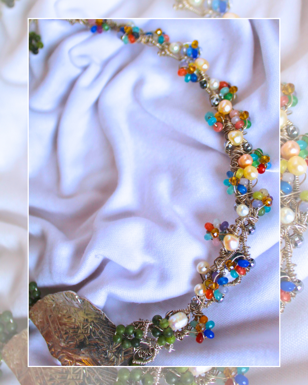 Summer Leaf - One-Of-A-Kind Sculptural Sterling Silver Necklace
