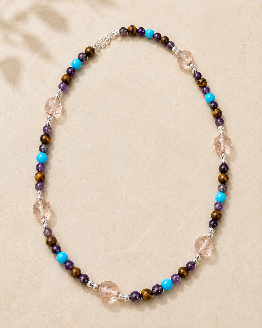 Woman’s Necklace Genuine Sterling Silver and gemstones Necklace