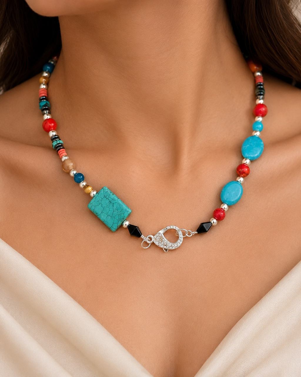 Native American Sterling Silver woman’s necklace