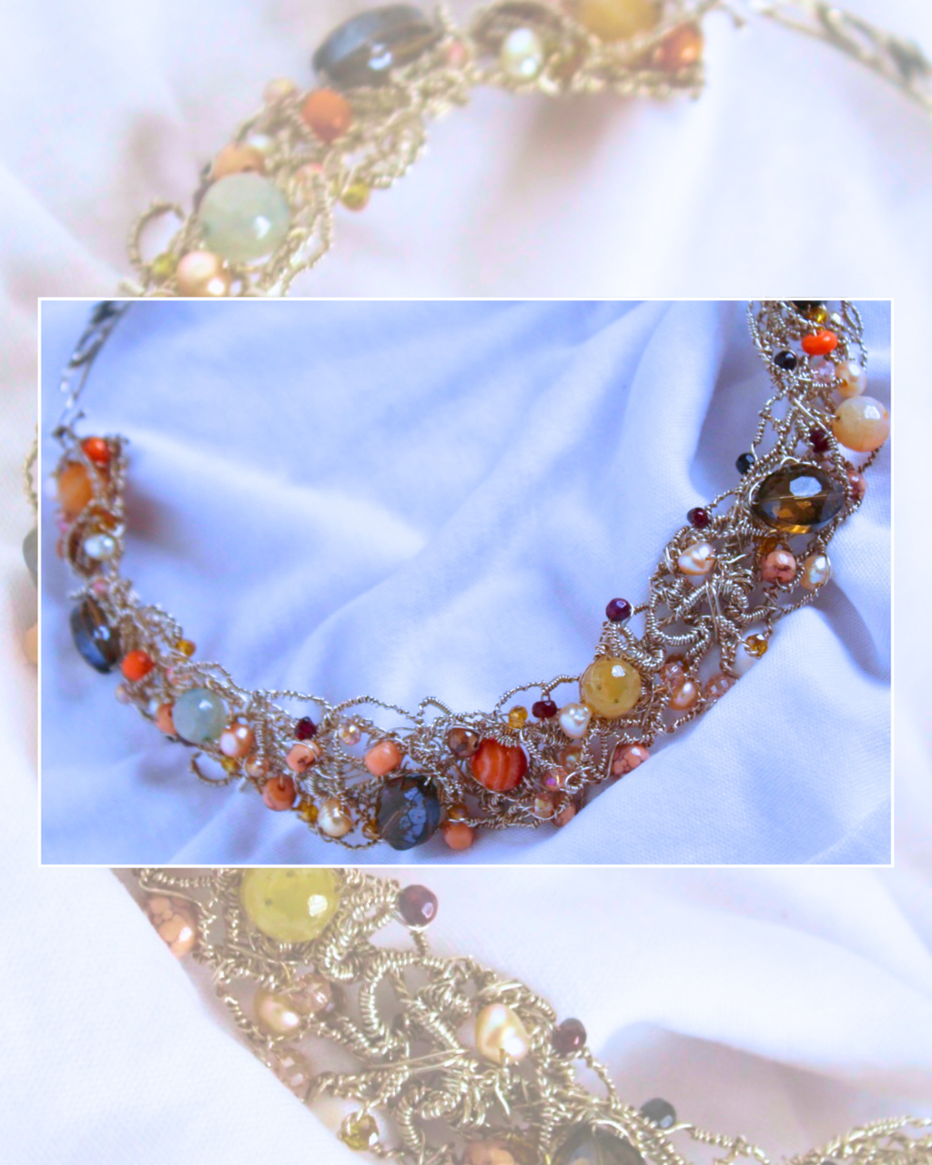 Moon Phases - One-Of-A-Kind Sculptural Sterling Silver Necklace