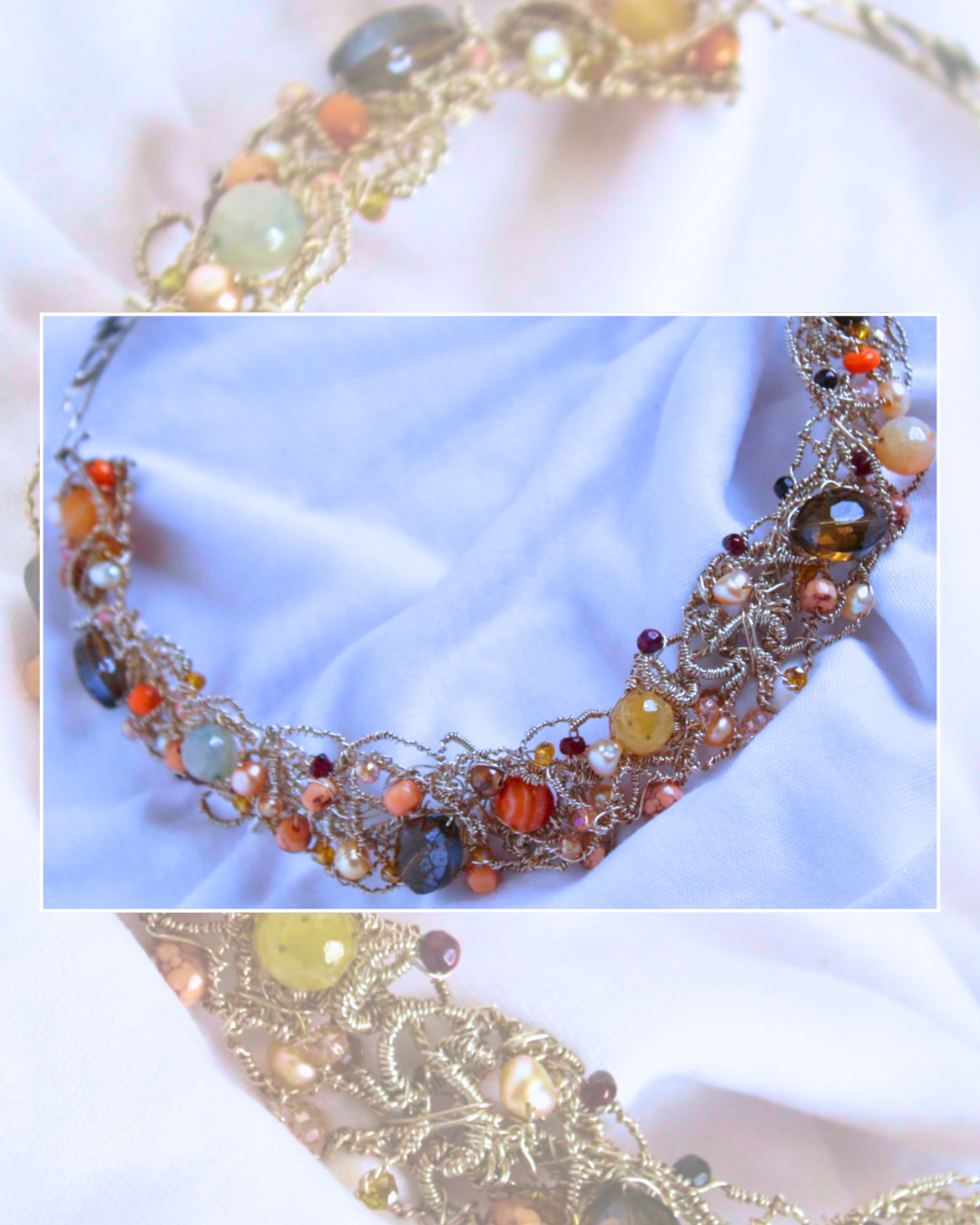 Moon Phases - One-Of-A-Kind Sculptural Sterling Silver Necklace