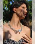 Winter Leaf - One-of-A-Kind Sculptural Silver Necklace