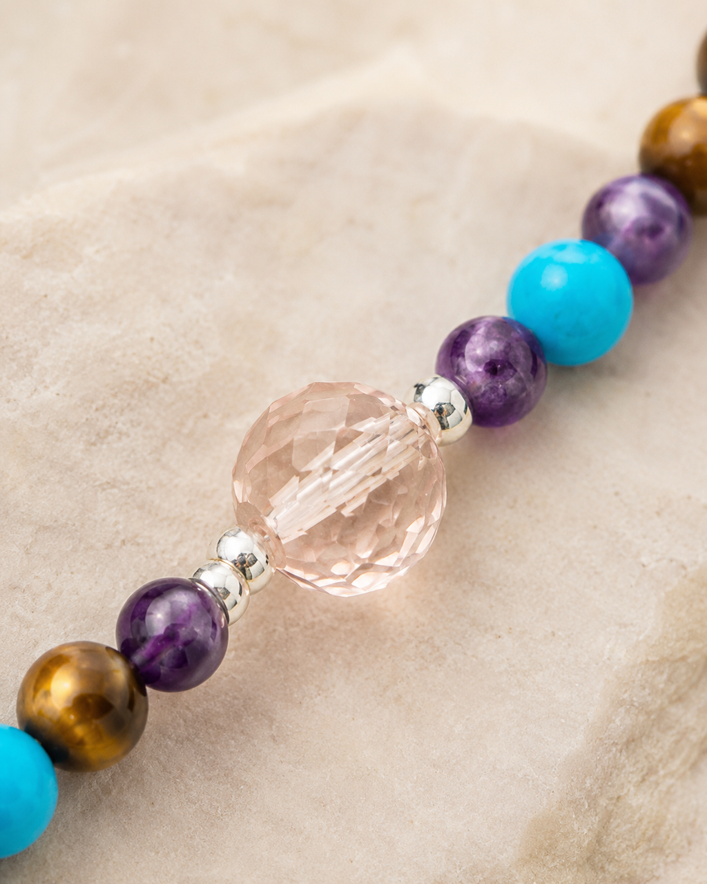 Woman’s Necklace Genuine Sterling Silver and gemstones Necklace