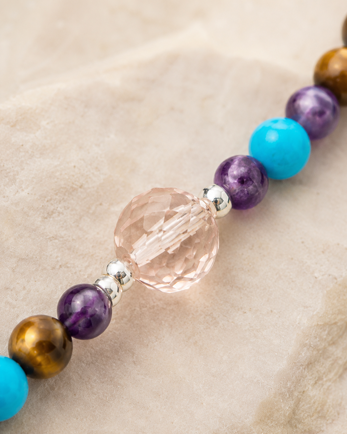 Woman’s Necklace Genuine Sterling Silver and gemstones Necklace