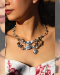 Autumn Leaves  One -Of-A-Kind Sculptural Sterling Silver Necklace